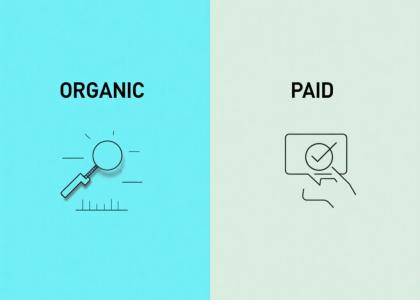 difference between organic and paid search